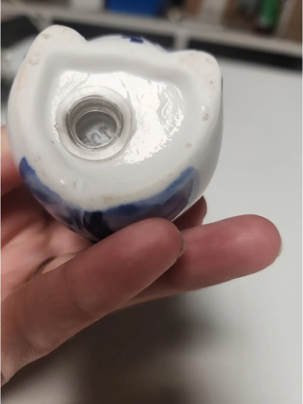 Delft Blue Male Pig Salt  Shaker VTG